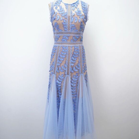 NWOT BRONX AND BANCO Violet Flared Dress in Violet - Picture 4 of 16